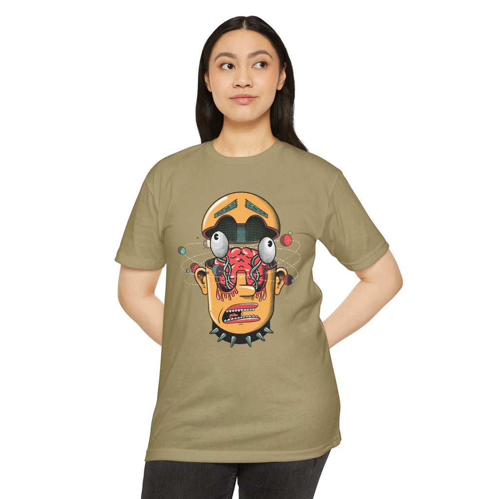 "The Center Cannot Hold" Cosmic Brain Sci-Fi Punk Graphic Tee - Trippy Existential Streetwear & Premium Next Level 6210 Shirt