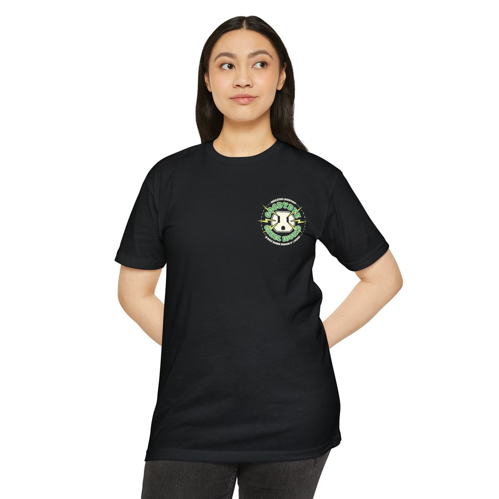 Goodbye Cruel World | Next Level 6210 Premium CVC T-Shirt | Goodbye Cruel World Edgy Streetwear Back Print Top