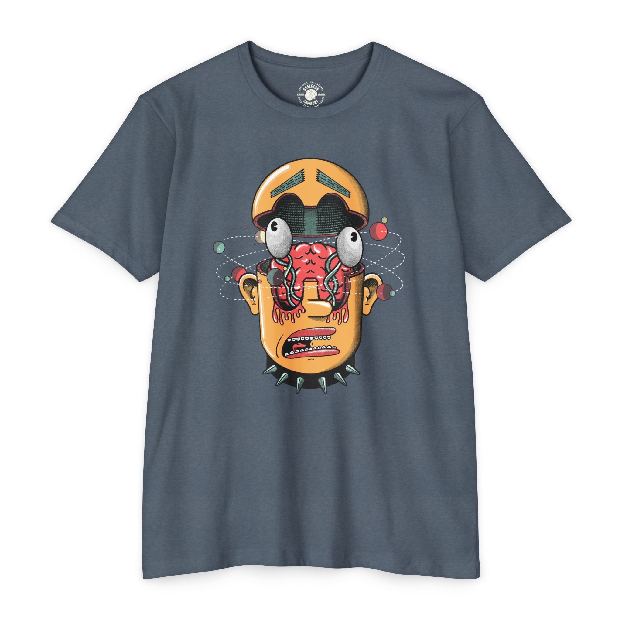 "The Center Cannot Hold" Cosmic Brain Sci-Fi Punk Graphic Tee - Trippy Existential Streetwear & Premium Next Level 6210 Shirt