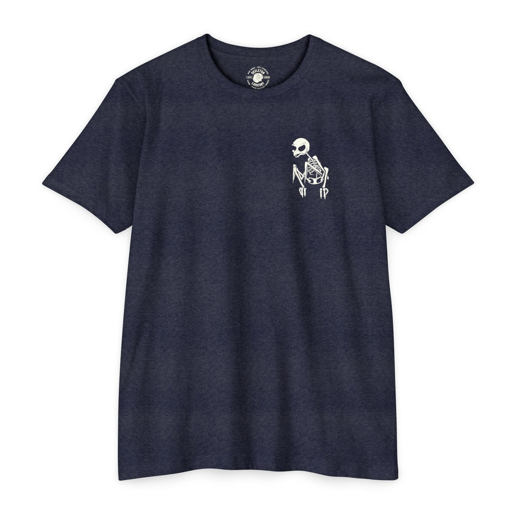 If You Can't Live, Die | Next Level 6210 Premium CVC T-Shirt | Memento Mori Occult Aesthetic Streetwear Back Print Top