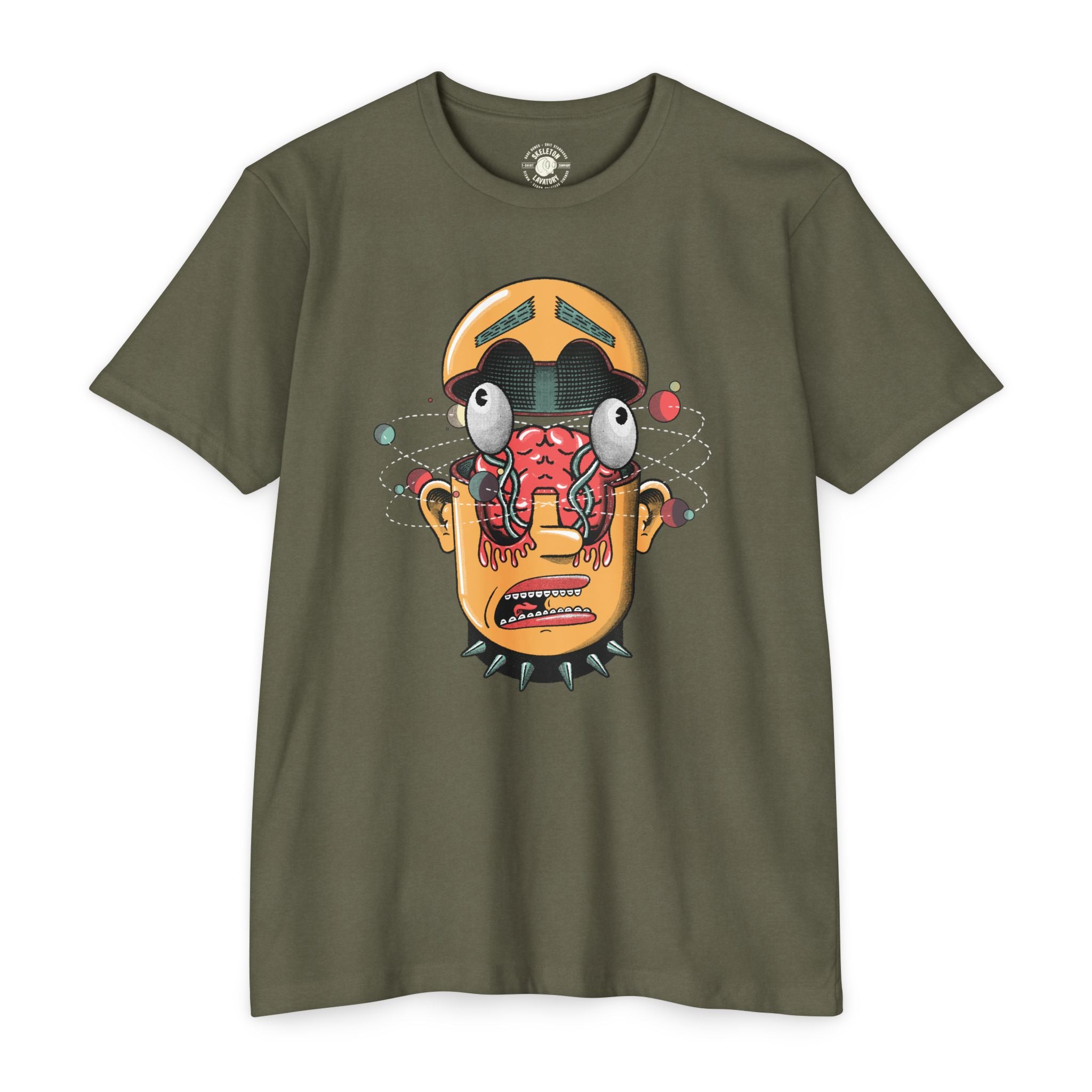 "The Center Cannot Hold" Cosmic Brain Sci-Fi Punk Graphic Tee - Trippy Existential Streetwear & Premium Next Level 6210 Shirt