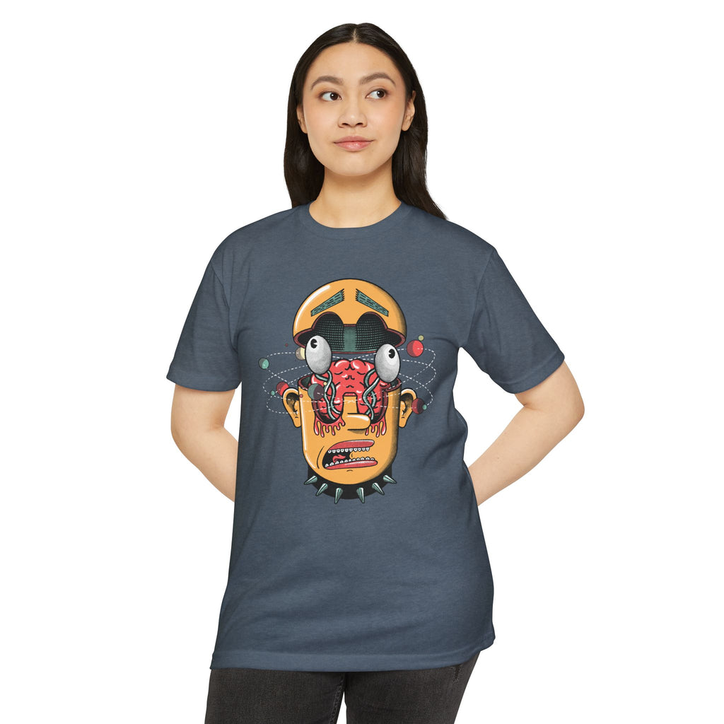 "The Center Cannot Hold" Cosmic Brain Sci-Fi Punk Graphic Tee - Trippy Existential Streetwear & Premium Next Level 6210 Shirt