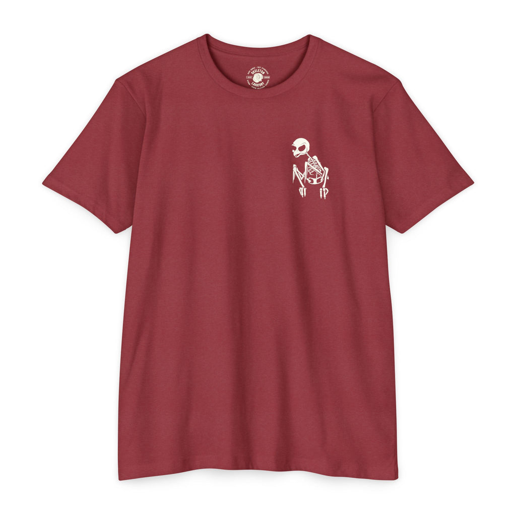 If You Can't Live, Die | Next Level 6210 Premium CVC T-Shirt | Memento Mori Occult Aesthetic Streetwear Back Print Top