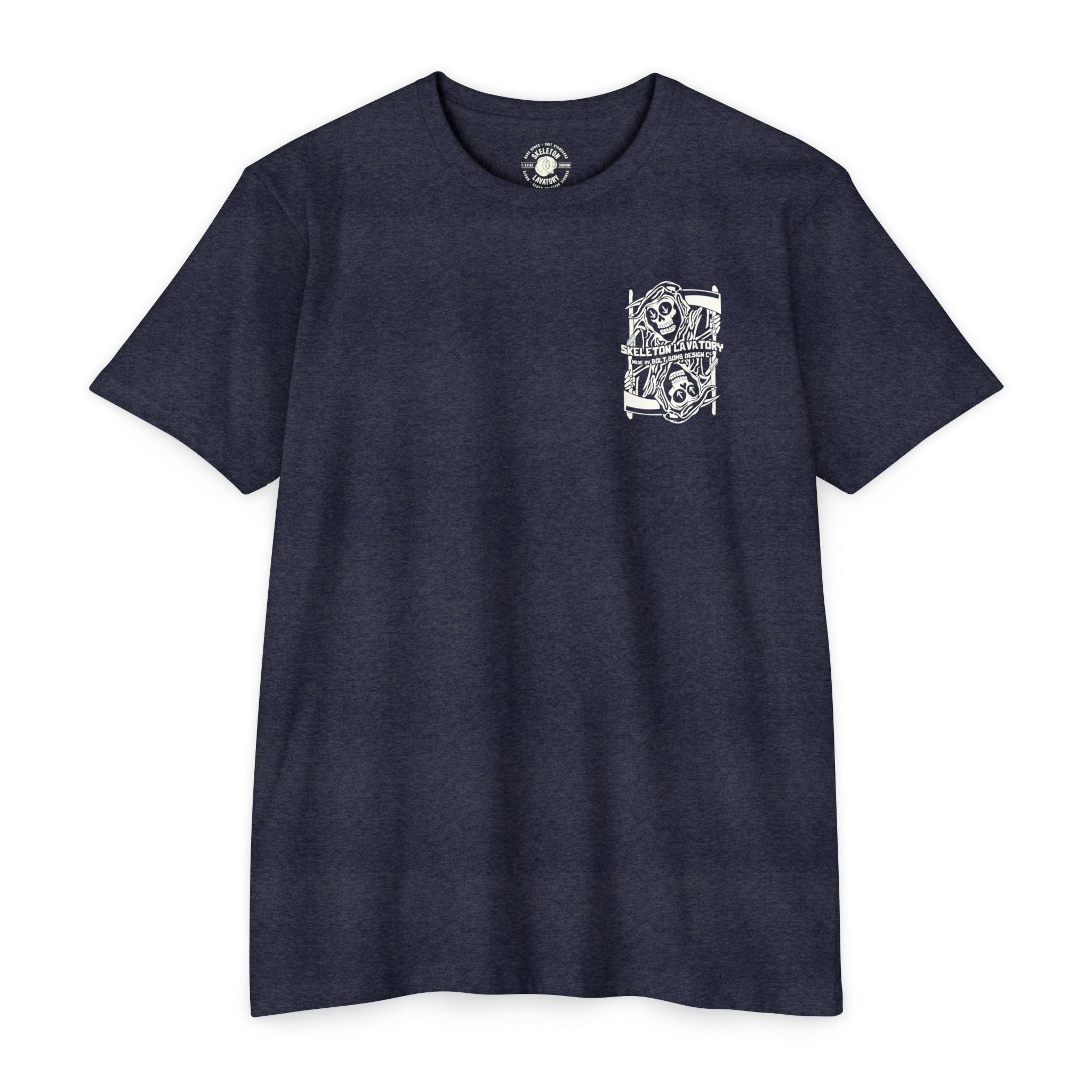 "Ouroboros" Grim Reaper Playing Card Graphic Tee - Gothic Tattoo Flash Skeleton Premium Next Level 6210 T-Shirt