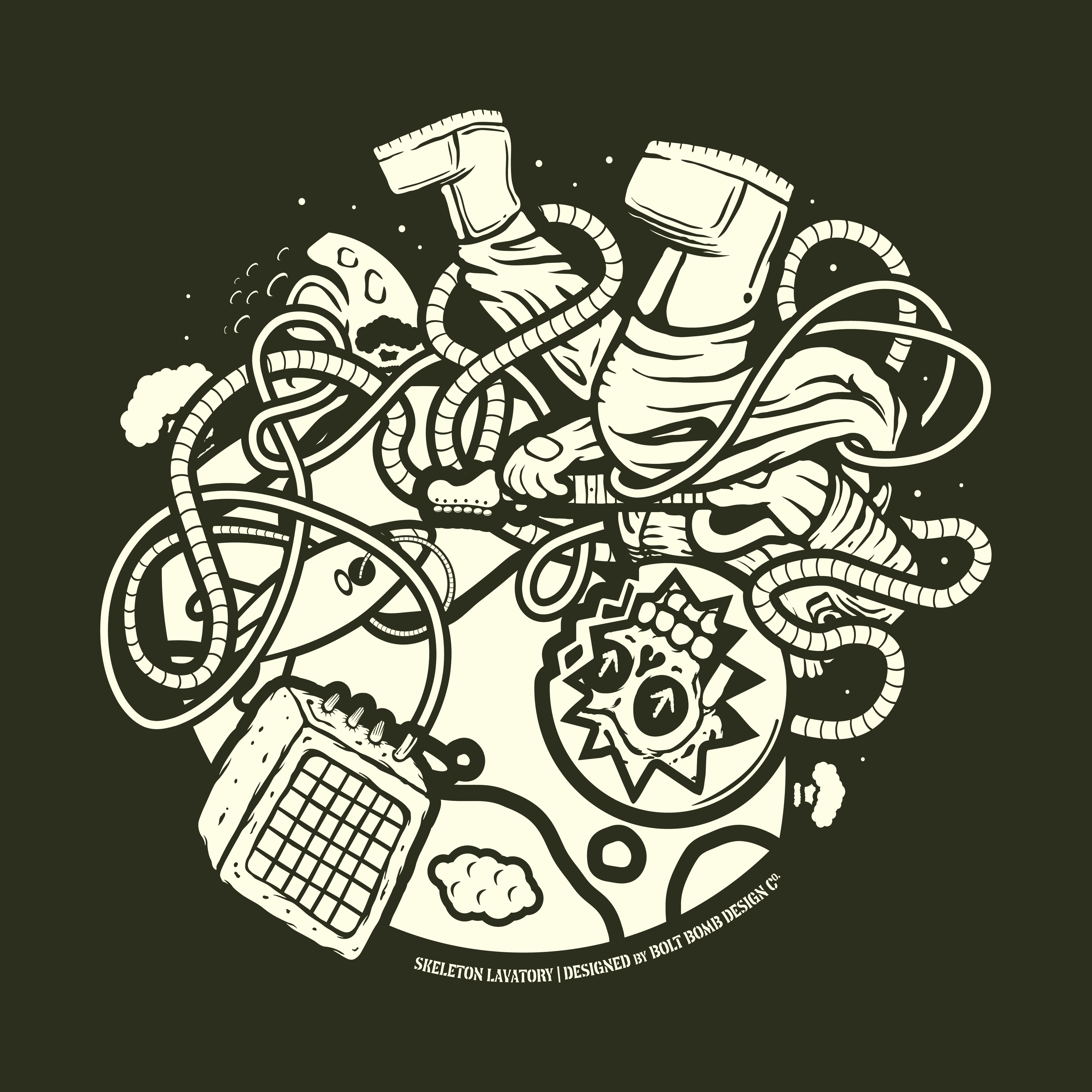 Rock n' Roll Won't Save The World | Retro Space Skeleton Graphic Tee | Next Level 6210 Premium CVC T-Shirt | Spooky Astronaut Aesthetic Heavyweight Streetwear Back Print Top