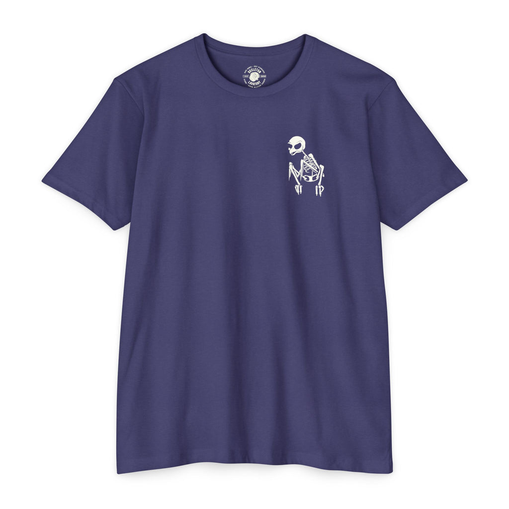 If You Can't Live, Die | Next Level 6210 Premium CVC T-Shirt | Memento Mori Occult Aesthetic Streetwear Back Print Top