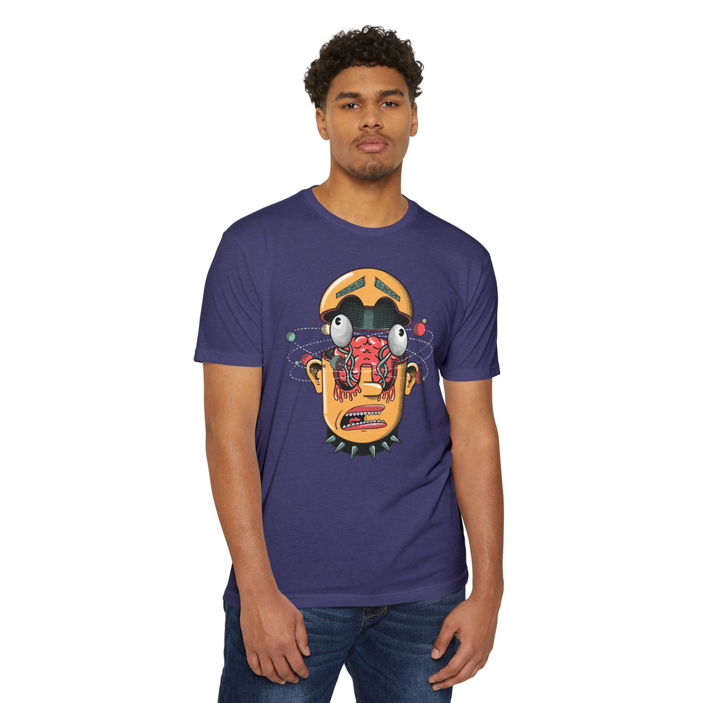 "The Center Cannot Hold" Cosmic Brain Sci-Fi Punk Graphic Tee - Trippy Existential Streetwear & Premium Next Level 6210 Shirt