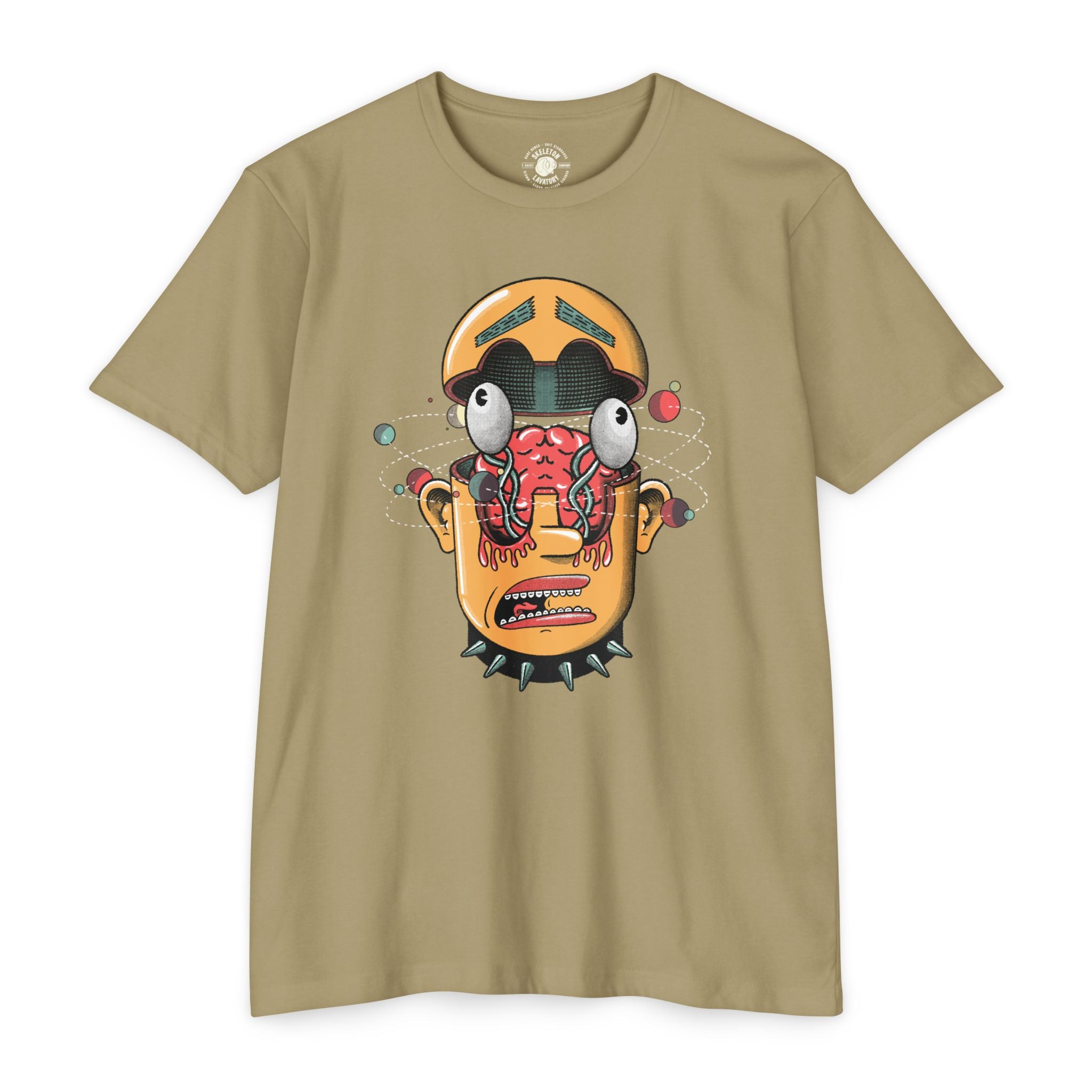 "The Center Cannot Hold" Cosmic Brain Sci-Fi Punk Graphic Tee - Trippy Existential Streetwear & Premium Next Level 6210 Shirt