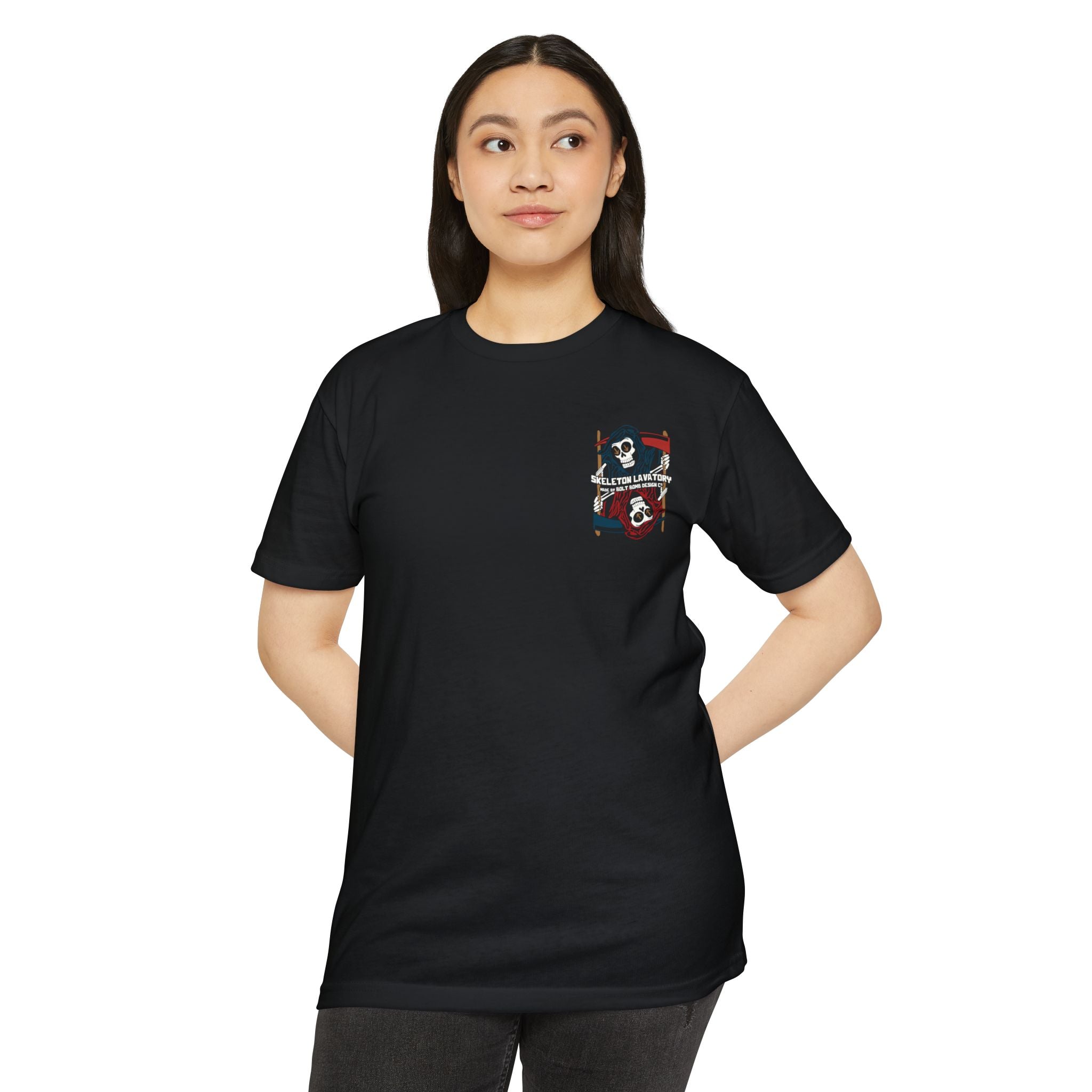 "Ouroboros" Grim Reaper Playing Card Graphic Tee - Gothic Tattoo Flash Skeleton Premium Next Level 6210 T-Shirt
