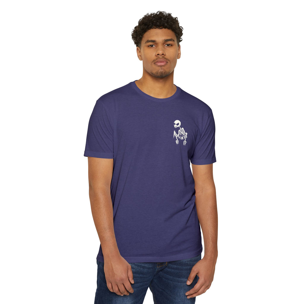 If You Can't Live, Die | Next Level 6210 Premium CVC T-Shirt | Memento Mori Occult Aesthetic Streetwear Back Print Top