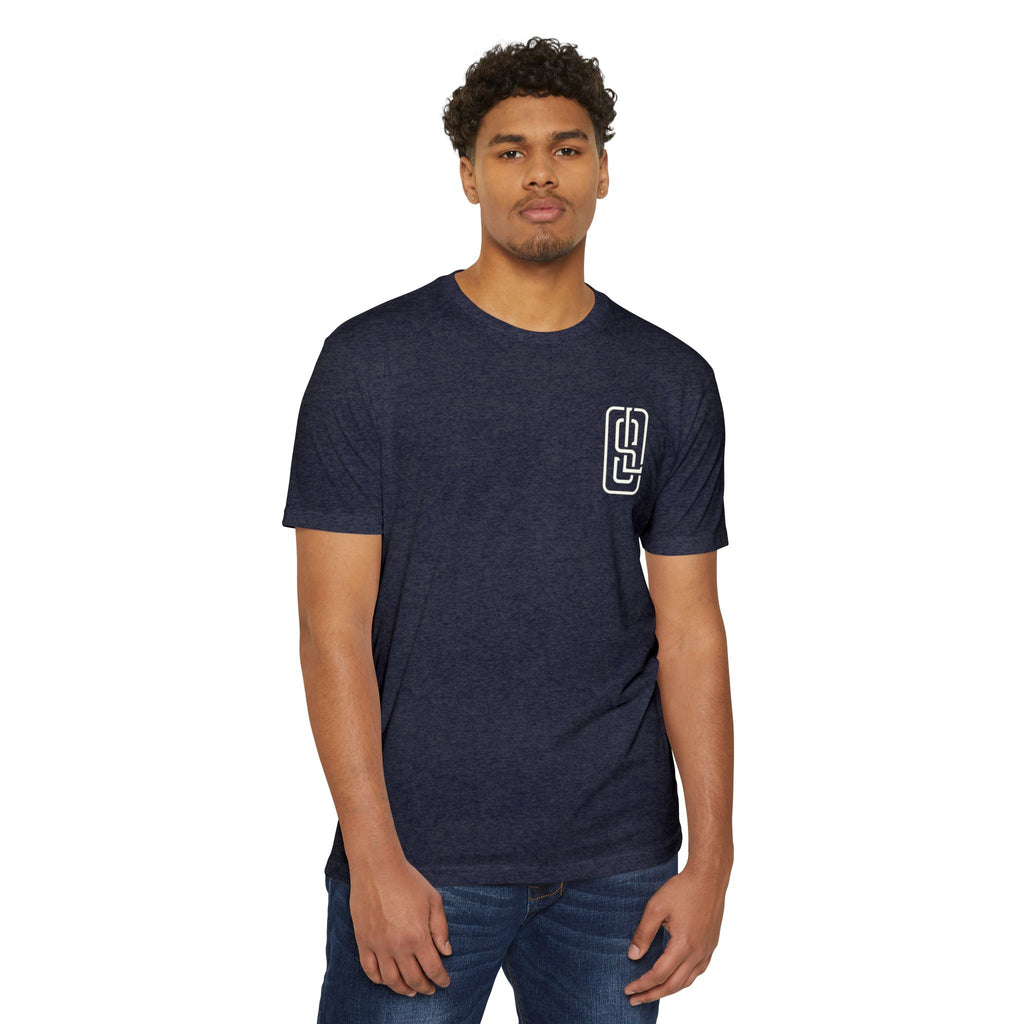 Rock n' Roll Won't Save The World | Retro Space Skeleton Graphic Tee | Next Level 6210 Premium CVC T-Shirt | Spooky Astronaut Aesthetic Heavyweight Streetwear Back Print Top