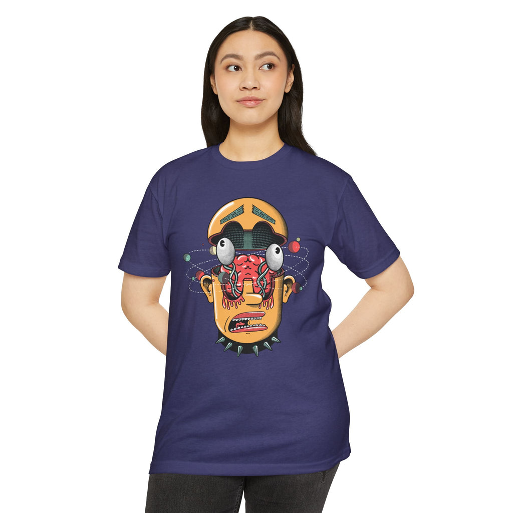 "The Center Cannot Hold" Cosmic Brain Sci-Fi Punk Graphic Tee - Trippy Existential Streetwear & Premium Next Level 6210 Shirt